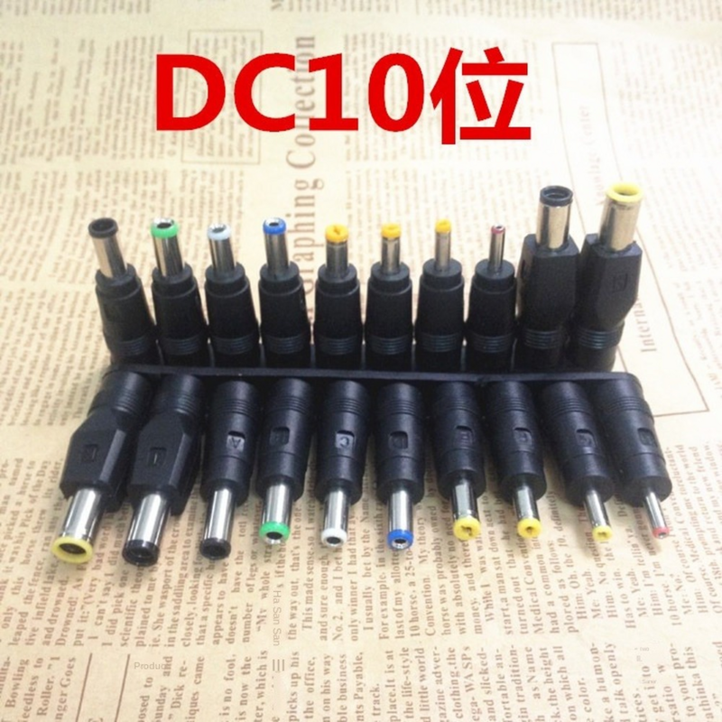 10-Pack Laptop Mobile Power DC Adapter Dc5.5 * 2.1mm Female Transform Interface Converter