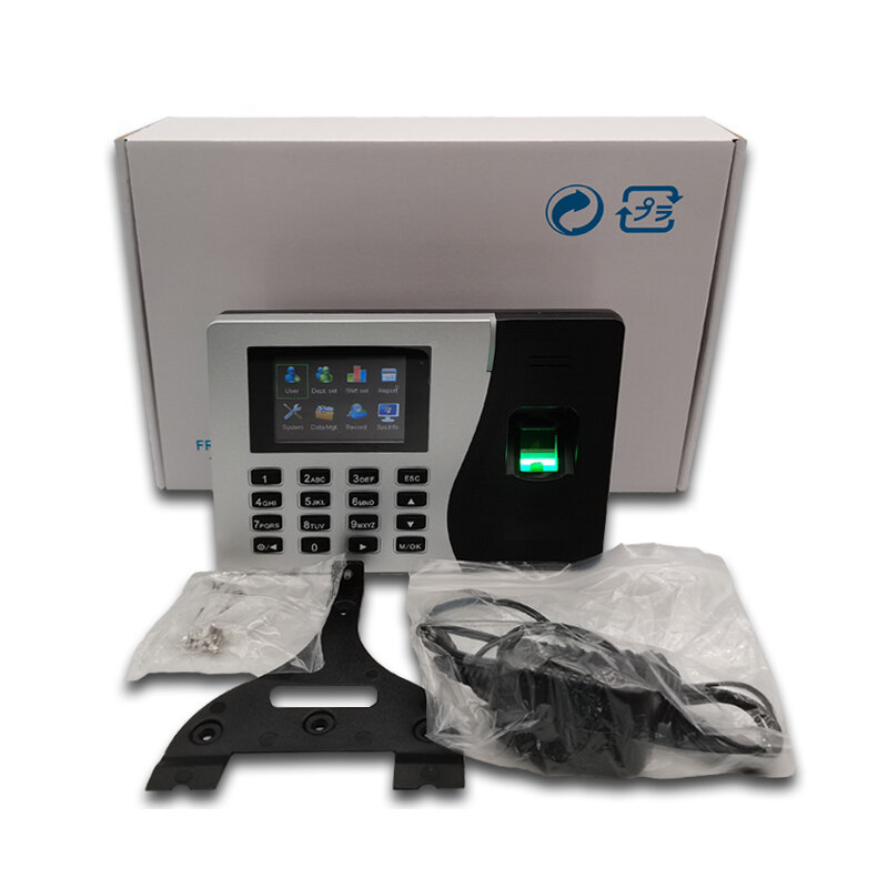 K14 tcp/iptime sistema de comparecimento empregado escritório máquina relógio tempo usb biométrico registro impressão digital bateria opcional