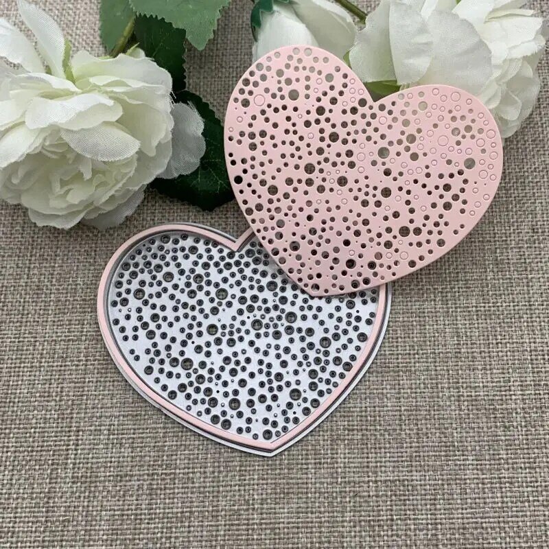 Hole heart love frame Metal Cutting Dies For DIY Scrapbooking Decorative Embossing Handcraft Die Cutting Template Mold