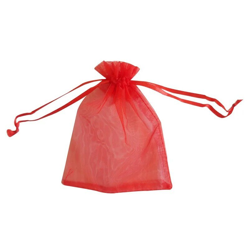 10 pezzi 24 colori sacchetto di imballaggio per gioielli 12*10cm sacchetto di Organza sacchetto di immagazzinaggio regalo di nozze con coulisse