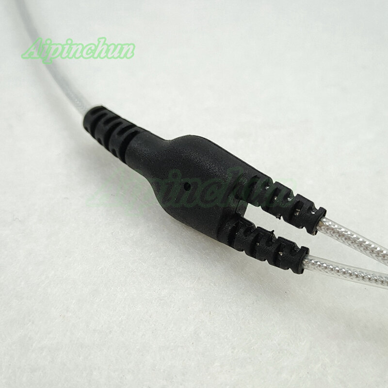 Aipinchun 3,5mm 3-polig Linie Typ Jack DIY Kopfhörer Audio Kabel Kopfhörer Reparatur Ersatz Drahtseil Silber Farbe