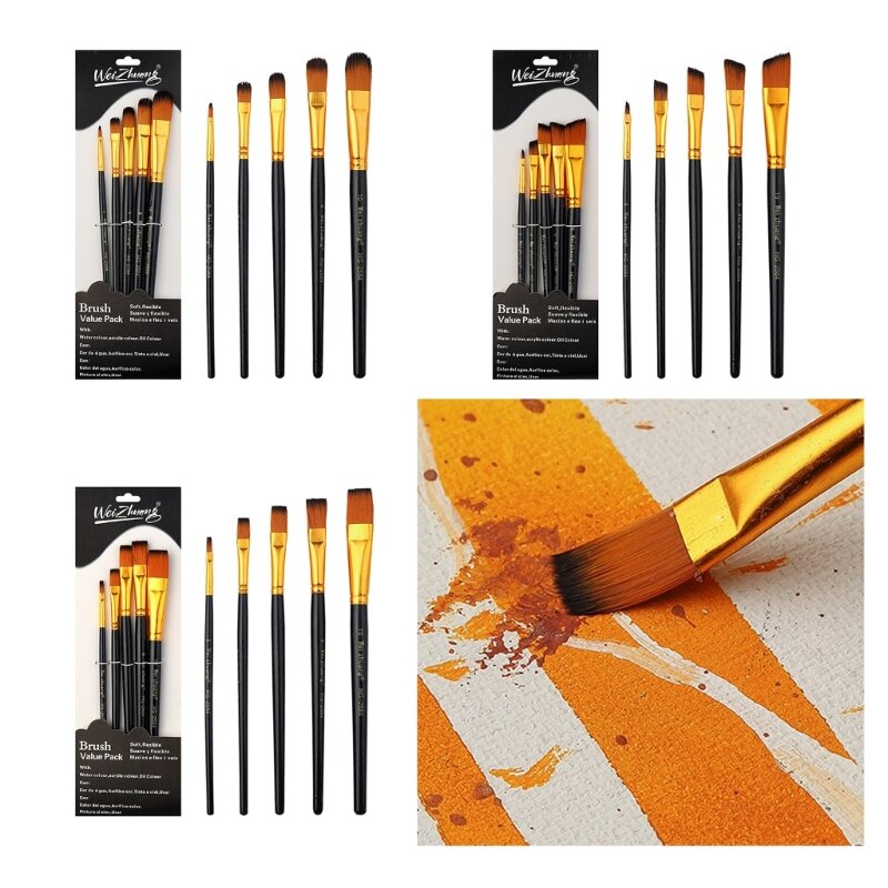 5 Pcs Art Brushes Set Watercolor Brushes Paint Brushes Set Multifunctional Painting Brushes Drawing and Art DropShipping