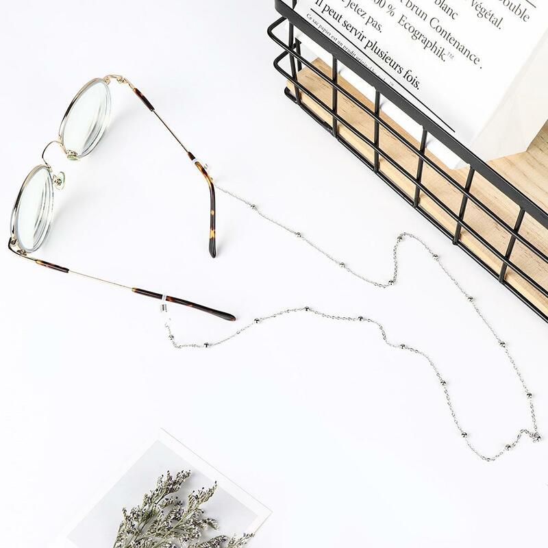 Retainer Metal Eyeglass Fashion Beads Man Women Straps Gold Color Sunglasses Reading Glasses Chain