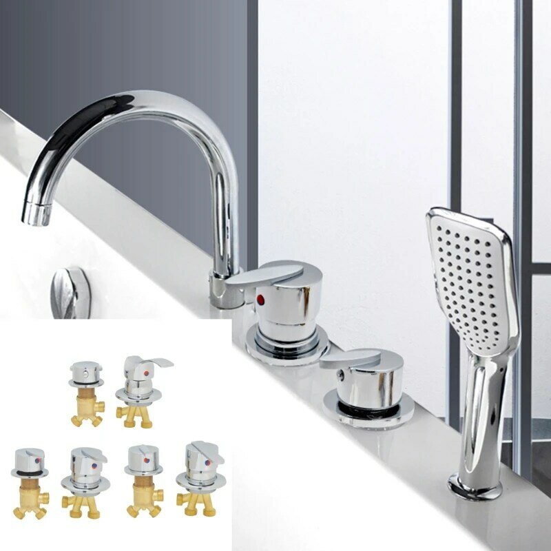 Controle de água quente e fria Válvulas de controle para banheiros grandes para adultos Chuveiro