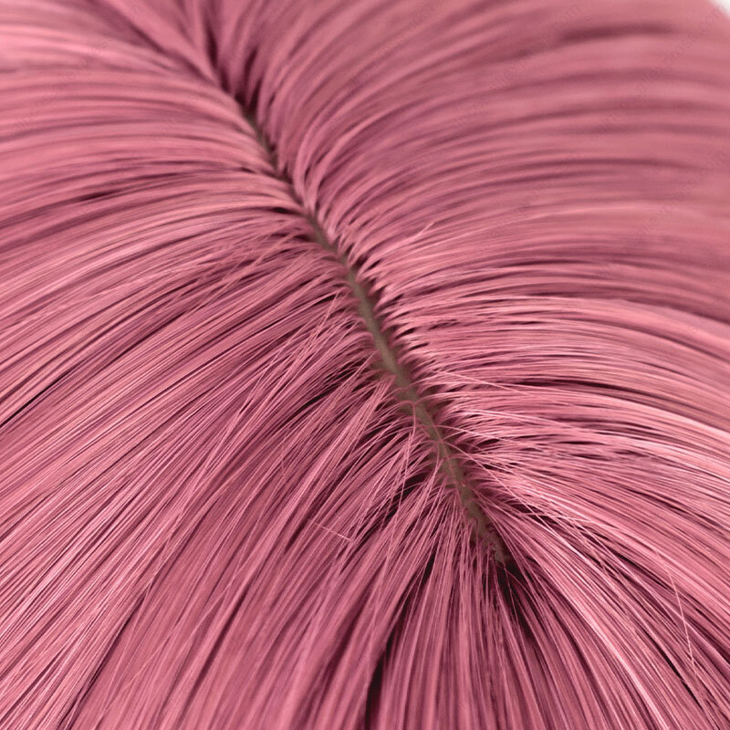 Парик для косплея хирой кикури из аниме, длинные термостойкие искусственные волосы розового цвета, 65 см