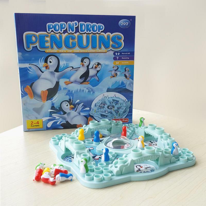 Juego de mesa de pingüino, juegos de mesa de ajedrez, rompecabezas, estrategia, Motor fino, juguetes educativos