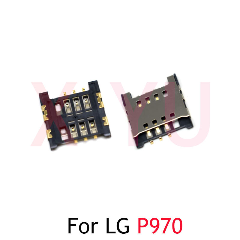 10ชิ้นสำหรับ LG P970 P880 P990 P993 P999 Optimus 4X HD SOL E730 LTE SU640 LU6200ไมโครซิมการ์ดตัวอ่านช่องเสียบการ์ด