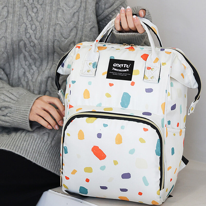 Новая модная сумка для мам для младенцев, вместительная сумка для подгузников для мамы, водонепроницаемый рюкзак для путешествий на открытом воздухе, сумка для детской коляски