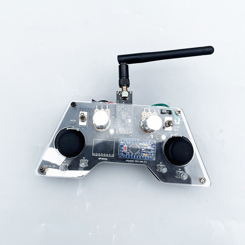 Compatibile con Arduino nrf24L01 set ricevitore telecomando a 4 canali a 8 canali 300m, controllo serbatoio elettromeccanico timone fai da te