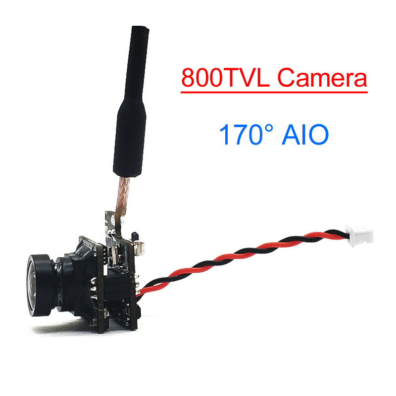 RXCRC 5.8G FPV 48CH 25mW trasmettitore VTX-CAM con 1000TVL 170 gradi AIO Camera per RC indoor FPV Racing Drone Part