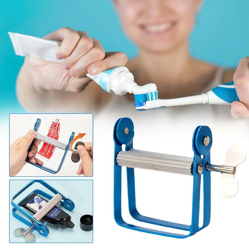 Presse-tube de distribution de dentifrice paresseux, outil en métal pour cheveux, peinture cosmétique, tube de embauserré, aléatoire