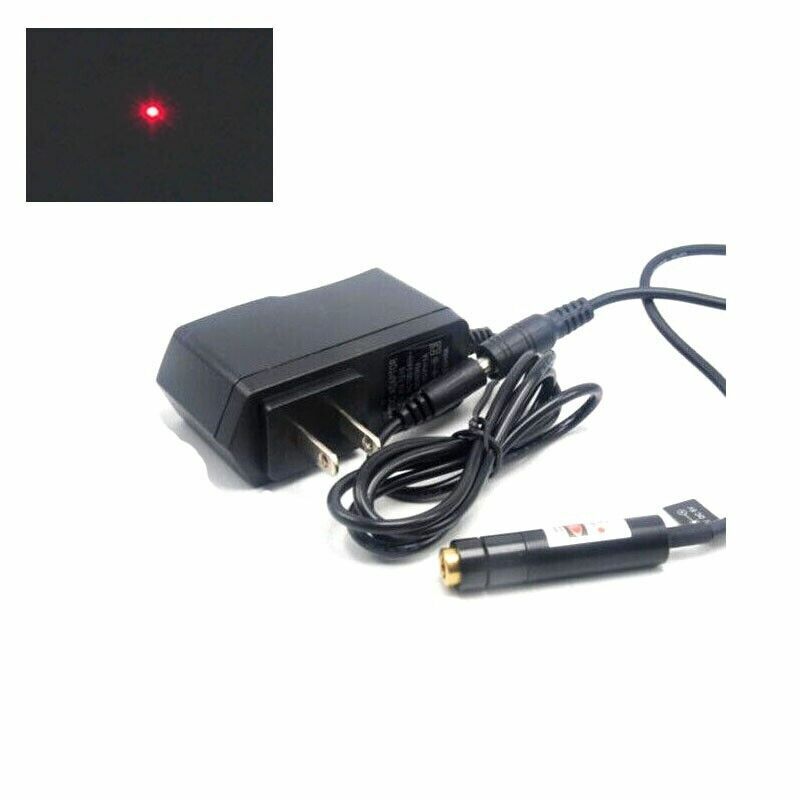 Red Ray LaserModule com Adaptador, Costura e Posicionamento Dot, 12x55mm, 650nm, 5mW, 5V