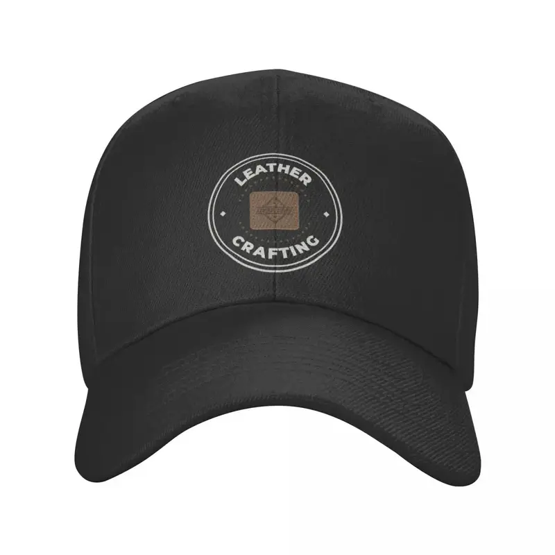 Boné de beisebol de couro crafting logotipo chapéu de festa para homens e mulheres chapéu de praia marca de luxo