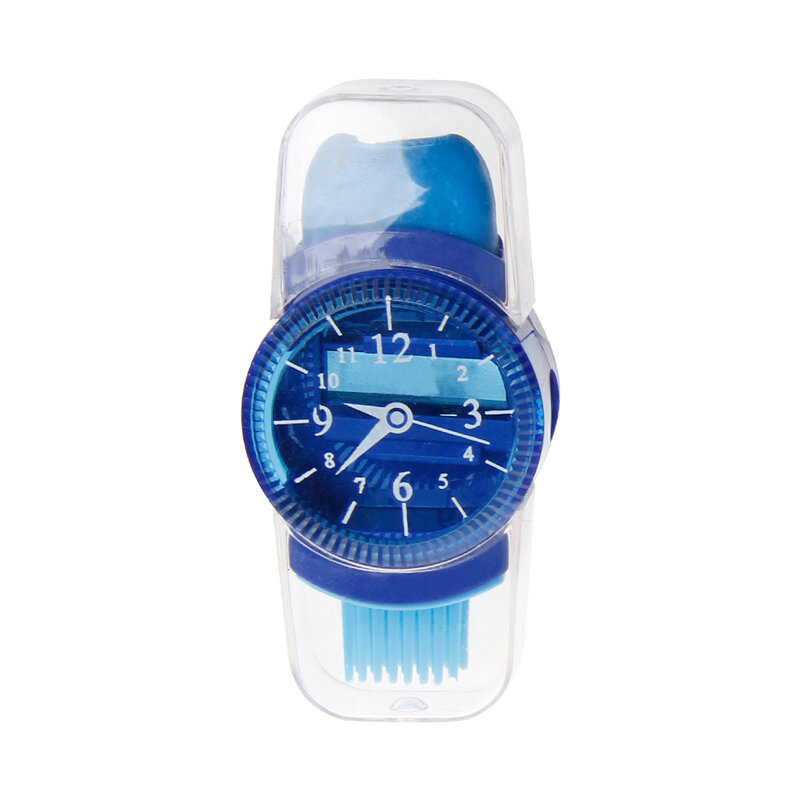 Creative Wristwatch Modeling Pencil Sharpener 3 In 1 Pencil Sharpener with Eraser and Brush School Stationery Supplies