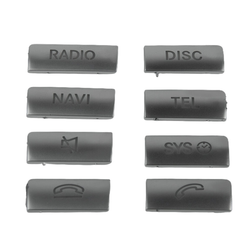 Interruptor de prata botão tampa para Mercedes Benz, adesivos, painel de CD, números, cls classe, c218, 12-13, adesivos, acessórios