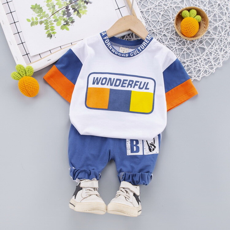 New Summer Baby Girl Clothes Children Boys Sports T-Shirt Shorts 2Pcs/Set Kids Clothing Toddler Casual Costume Infant Tracksuits