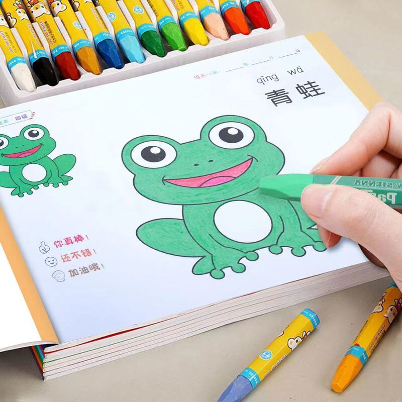 48 pagine libri da colorare per bambini libro da disegno divertente educazione prescolare cancelleria giocattoli pittura Step-By-Step regalo per bambini