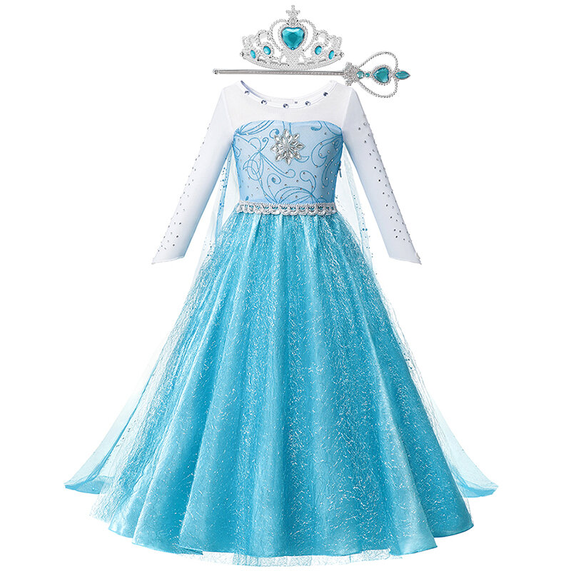 2-10 Jahre Mädchen Anna Elsa Kleid Kinder Disney gefroren 2 Cosplay Mädchen Kostüme Mädchen Kleider Halloween Karneval Ostern Party kleid