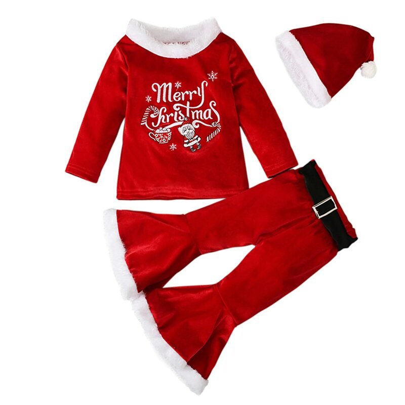 مجموعة ملابس عيد الميلاد للأطفال ، خفيفة الوزن وصديقة للبشرة ، فكرة عظيمة للأطفال ، حفلة عيد الميلاد