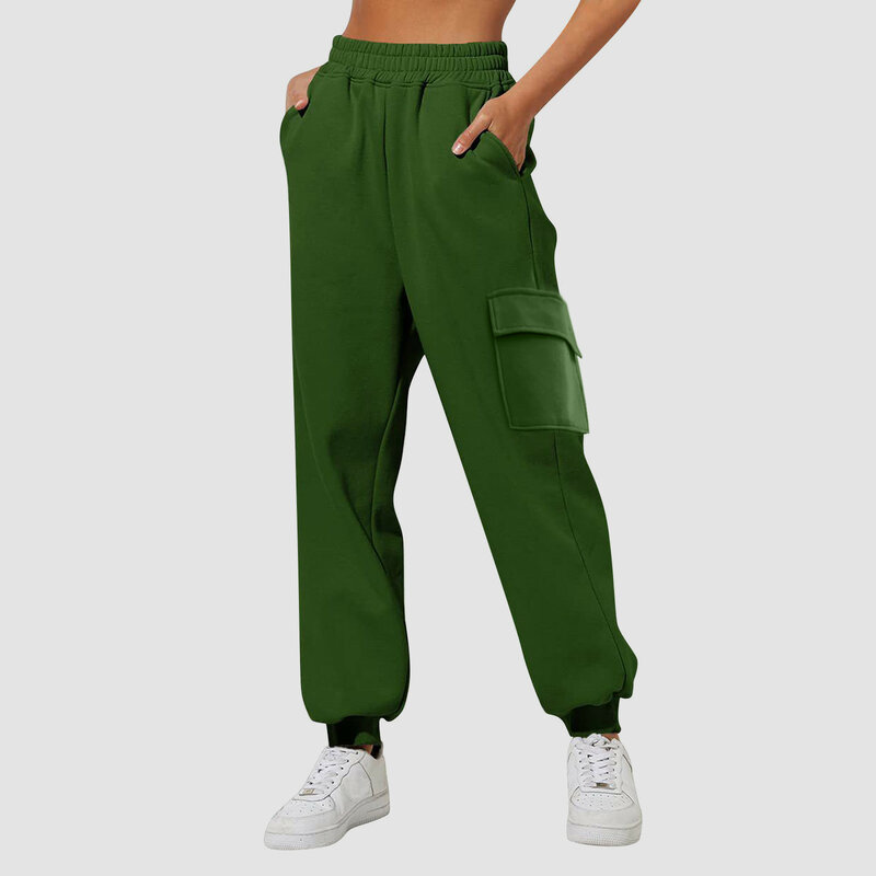 女性のハイウエストのゆったりとしたジョギングパンツ,快適なジョギングパンツ,ドローストリング付きの短いフリーススウェットパンツ