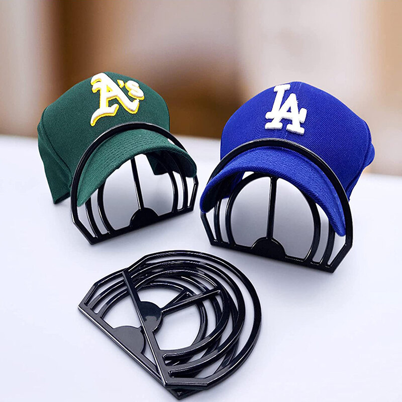 Gorra de béisbol dobladora de ala de sombrero, moldeador de sombrero No requiere vaporizador, diseño moldeador conveniente con doble opción, banda curva de sombrero perfecta