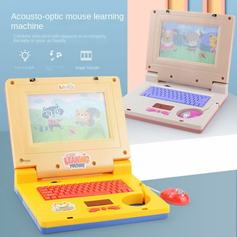 Mit Musik Kinder lernen Laptop mit Klängen hohe Simulation Kleinkind lernen Computer einziehbare Maus