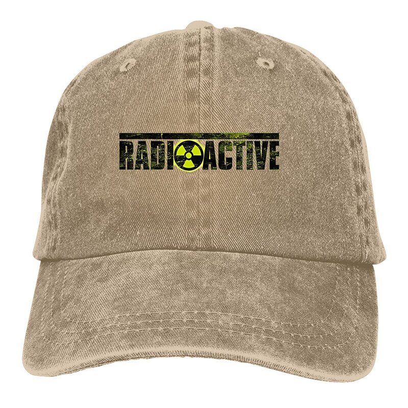 Radioaktywna czapka z daszkiem męska czapki damskie daszek ochrona Snapback Symbol promieniowania czapki