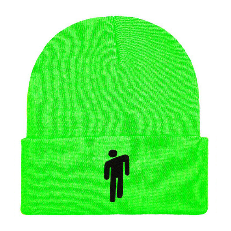 Topi rajut mode populer topi hangat tahan angin topi wol bordir musim gugur dan musim dingin untuk pria beanie olahraga luar ruangan grosir