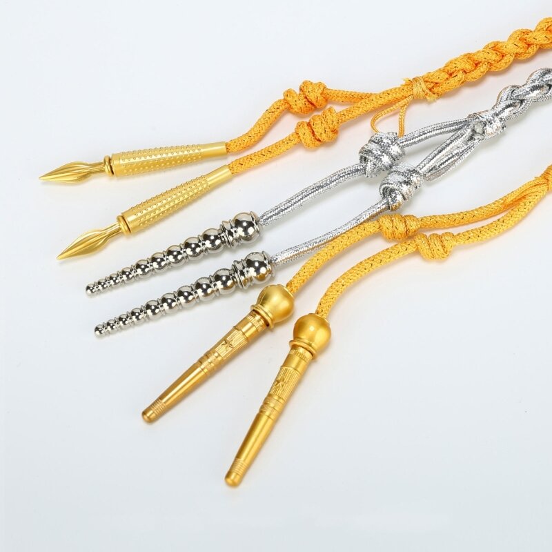 95AB Vàng/Bạc Nhiều Loại Bolo Thắt Đầu DIY Cà Vạt Phần dành cho Nam Giới Trưởng Thành Phụ Nữ Bolo Thắt Đầu cho áo Cưới Áo Len