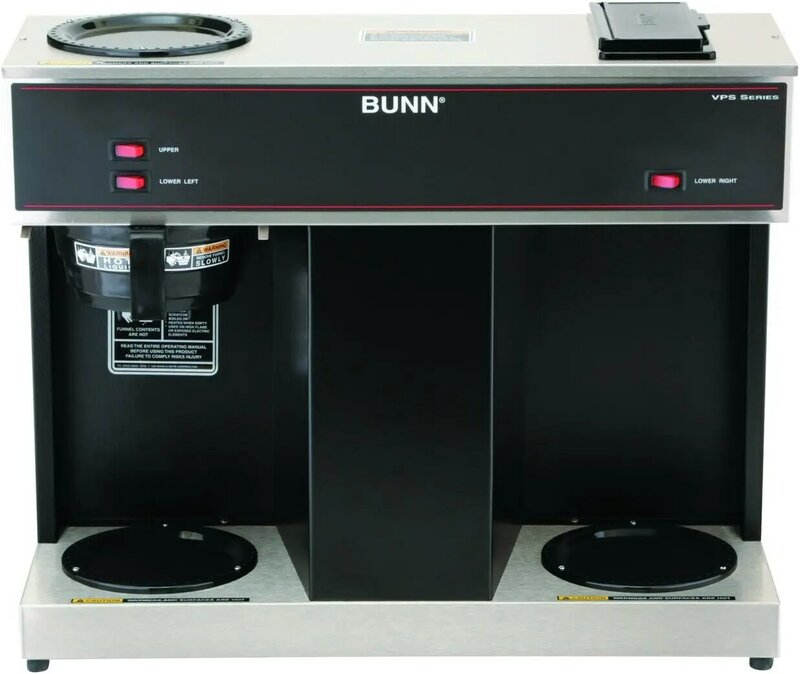 3つのウォーミングステーションを備えたBunn商用コーヒーフィルター、vps 12カップドックローバー、120v 60 1ph、04275.0031