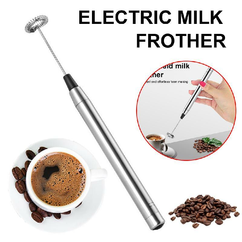 Elektryczny spieniacz mleka ręczny Mini spieniacz ekspres do kawy Blender kuchenny Cappuccino Creamer trzepaczka pianka Mix trzepaczka narzędzia