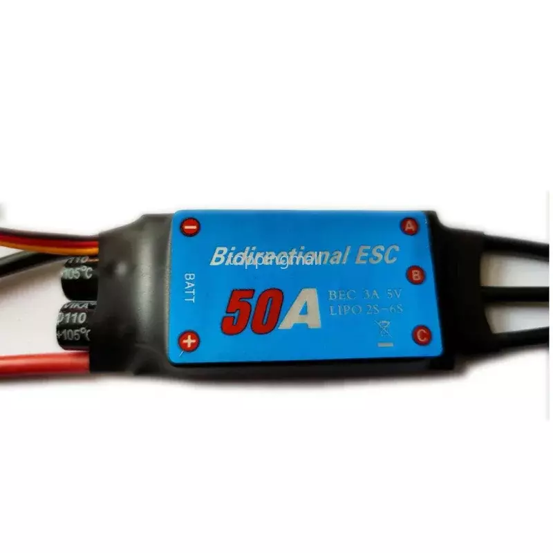 1PCS 20A/30A/40A/50A/60A Bidirectional Brushless ESC for Remote Control Ship Pneumatic Underwater Propeller RC Boat