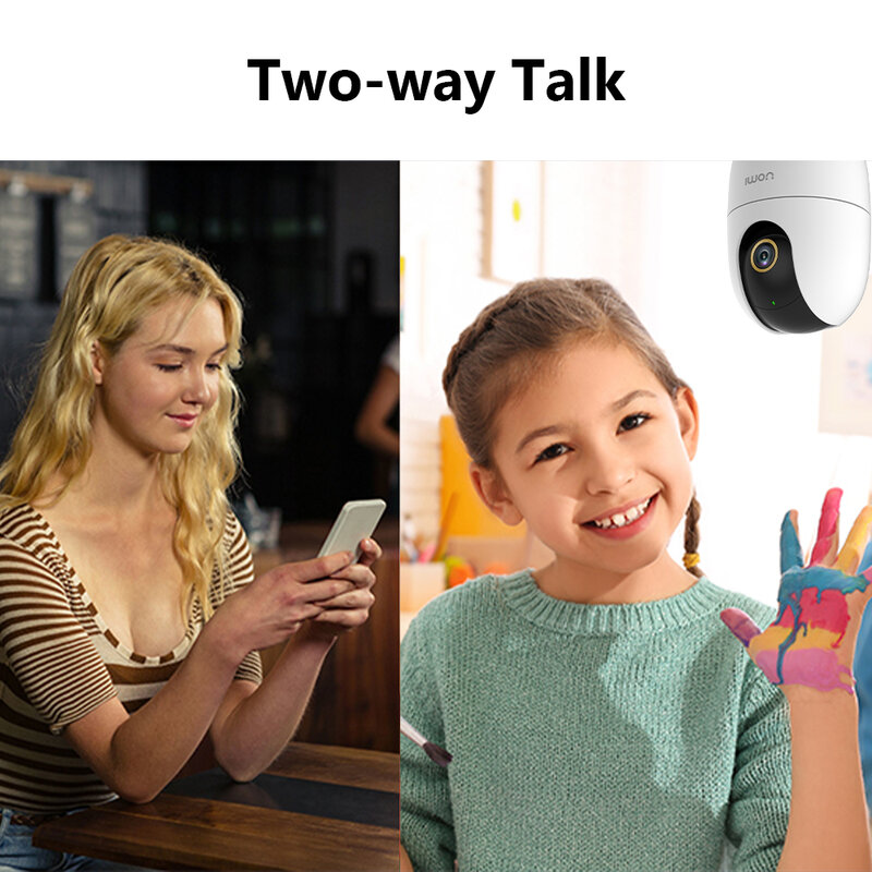 IMOU 4MP IP Camera WiFi and Ethernet Connection 25fps H.265 PTZ Two-Way Audio Abnormal Sound Alarm Configurable Region