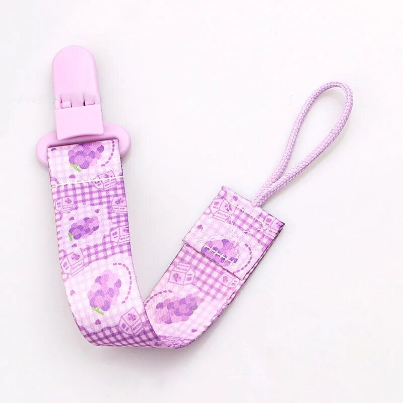 Baby Pacifier Clip Anti-drop Strap Pacifier Chain Dummy Clip Nipple Holder for Baby Cartoon Print Children Pacifier Clips