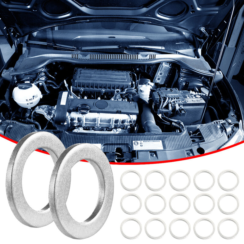 Transmission Case Plug Gasket Aluminum Alloy Drain Plug O Rings Gasket Seal 90430-18008 for Lexus CT200h ES250 ES300h ES330