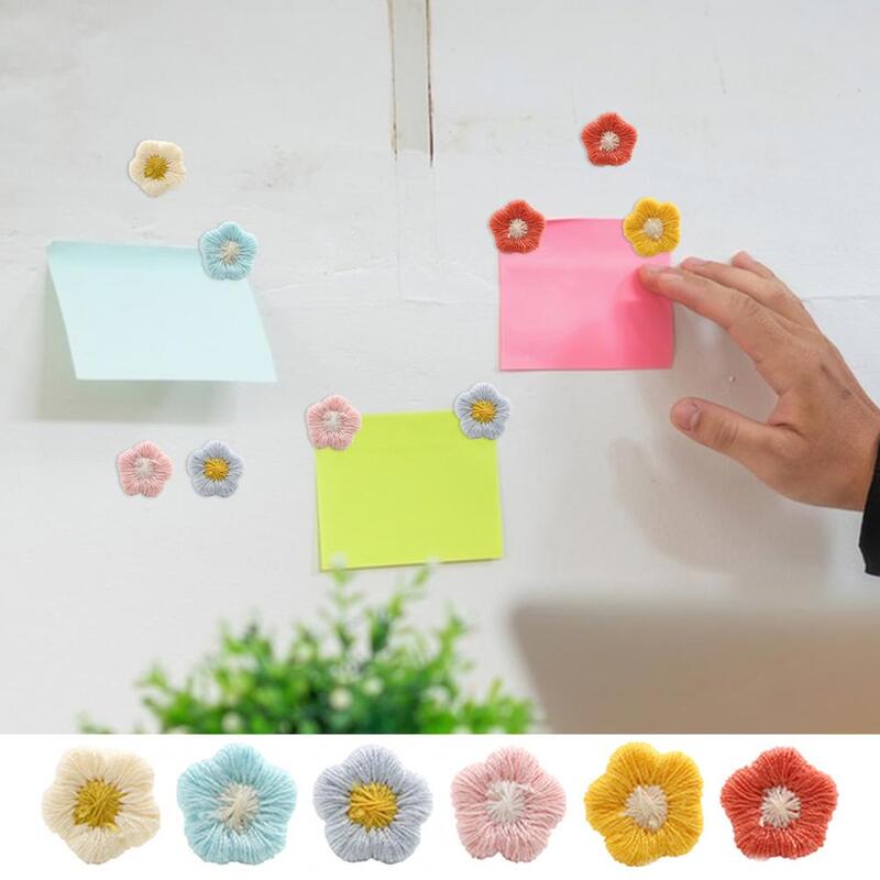 Cute Flower Pushpin Cute Decorative Push Pins Colorful Embroidery Flower Pushpins for Office Home Decor 60pcs for Whiteboard