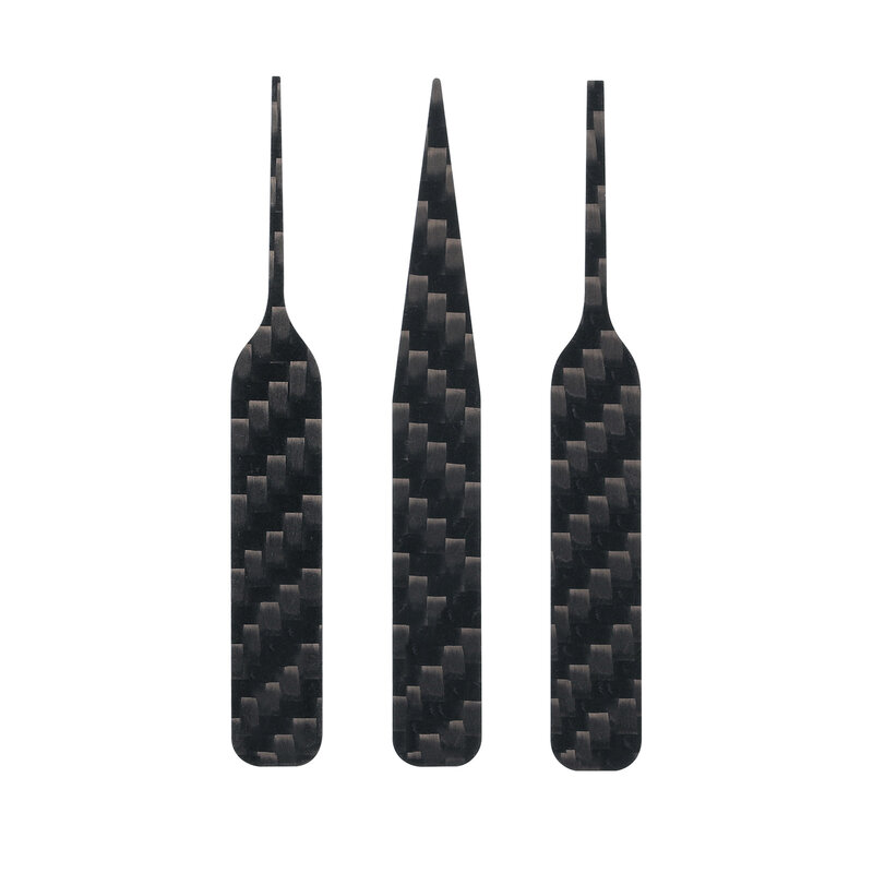 DSPIAE-Palo de lijado de fibra de carbono Lrregular, herramientas abrasivas, color negro, CFB-S01, CFB-S02, 3 unidades por juego