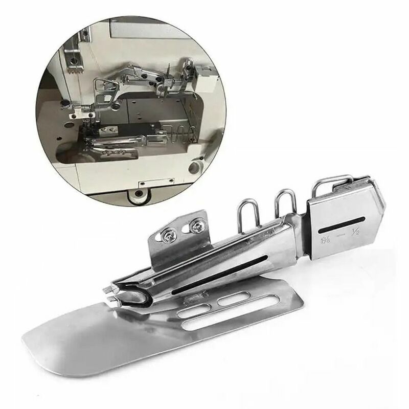 Industrial Sewing Machine Sewing Flat Binder Folder Binder Cover Stitch Adjustable Binding Attachment Tape Binder Steel