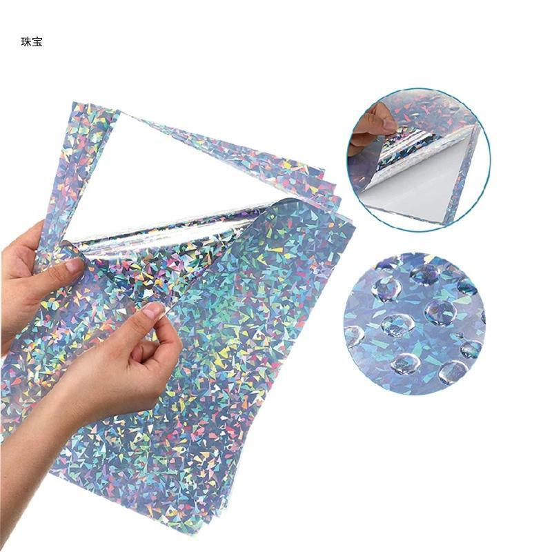 X5QE Алмазная голографическая виниловая струйная самоклеящаяся бумага для печати виниловая наклейка формата А4