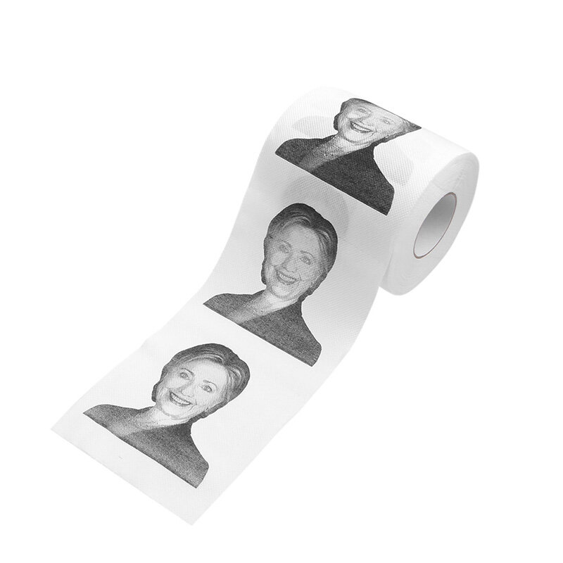 Хиллари Клинтон Дональд Трамп доллар юмор туалетная бумага подарочная свалка забавный кляп в рулоне Прямая доставка