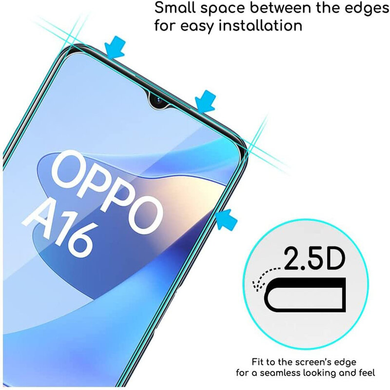 2/4 шт. закаленное стекло для OPPO A16 A16K A16e A16s защита для экрана стеклянная пленка