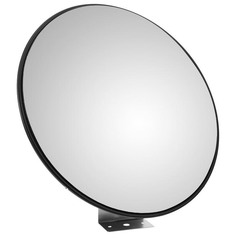 Groothoek Veiligheid Zwart Spiegels Wegverkeer Lens Beveiliging Convexe Hoek Zwart Spiegelbeeld Zwart