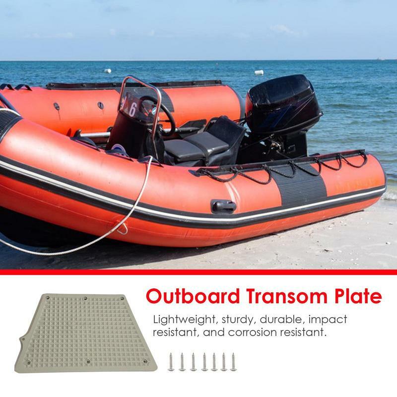 Outboard Engine Bracket Engine Mounting Pad For Outboard Grid Design Trapezoidal PVC Pad Rust Resistant Transom Plate For