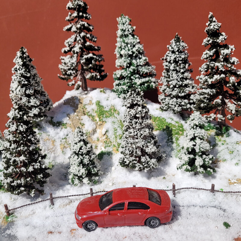 Simulación de polvo de nieve artificial, copos de nieve falsos, uso húmedo, decoración navideña, mesa de arena