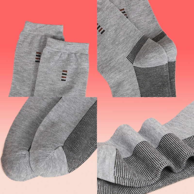 5 paia di calzini da uomo traspiranti per l'estate comodi calzini Casual solidi semplici alla moda a tubo medio calzini Standard di usura