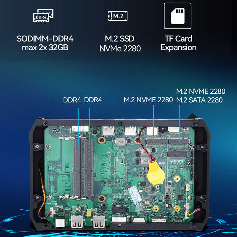 Mini PC Gaming com Intel Core i9-11900H, i7-11800H, 32GB DDR4, 512GB, 1TB SSD, 4K Display, Windows 10, Computador