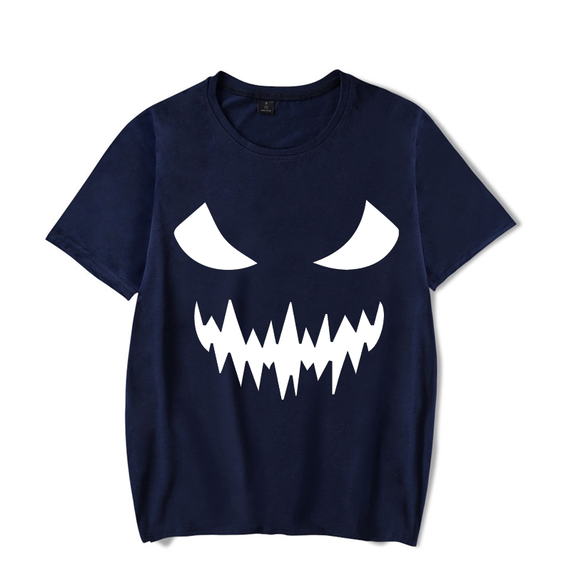 Luminous Halloween Men T-shirt Fashion Harajuku Tshirt Halloween Horror Movies Skull Face Tshirt Fall Casual Oversized Tee Shirt