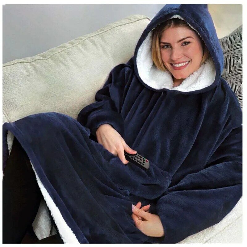 Autumn Hooded Winter Warm Pajamas Tops Lovers  Loungewear Warm Sleepwear Home Suits Homewear  Flannel Plush Lounge Sleep Wear