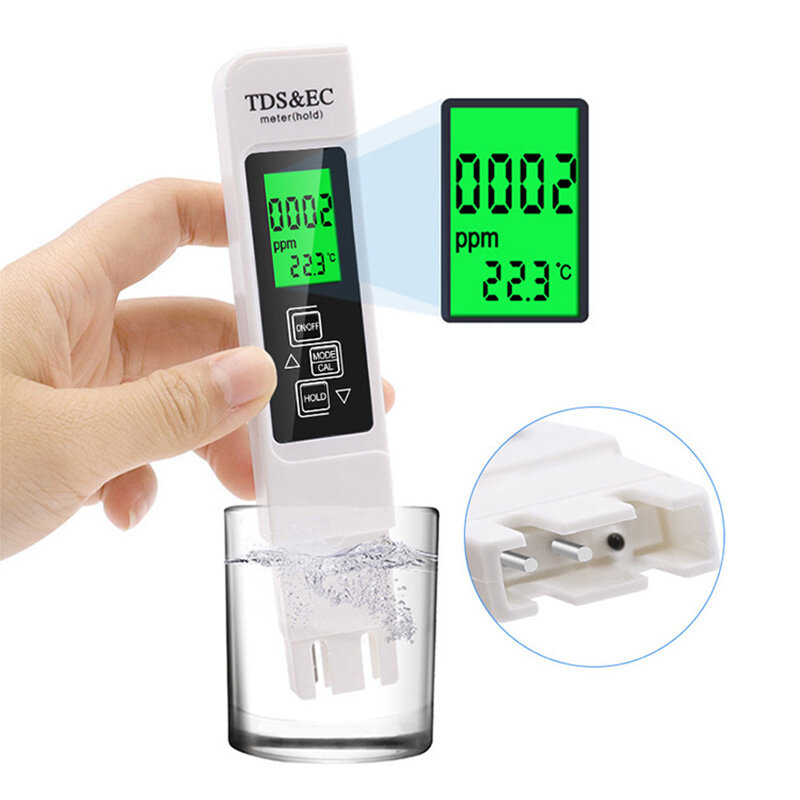 Water Quality Detection Pen Household Drinking Water EC Meter 2in1 TDS Test Meter