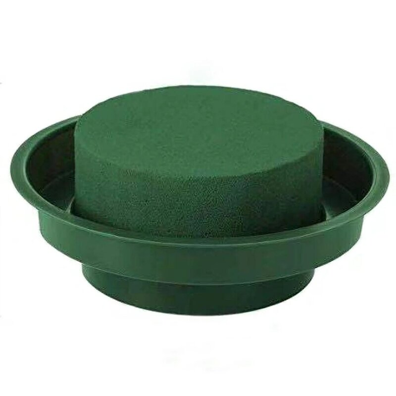 Setelan jas bunga hijau bulat busa basah busa bunga dengan mangkuk DIY alat proses penataan bunga lumpur